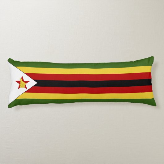 Simbabwische Flagge Seitenschläferkissen (Rückseite)