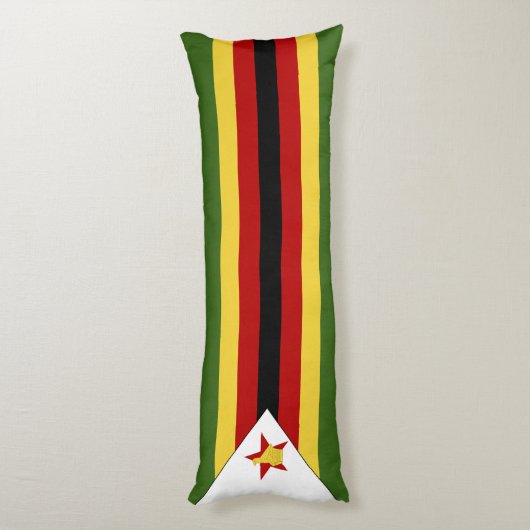 Simbabwische Flagge Seitenschläferkissen (Rückseite (Vertikal))