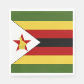 Simbabwische Flagge Serviette (Vorderseite)