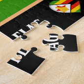 Simbabwische Flagge / Simbabwe Puzzle (Seite)
