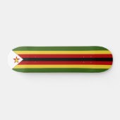 Simbabwische Flagge Skateboard (Horizontal)