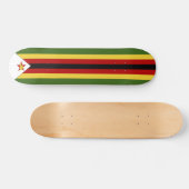 Simbabwische Flagge Skateboard (Horizontal)