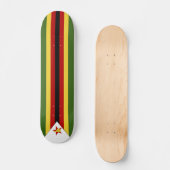 Simbabwische Flagge Skateboard (Vorderseite)