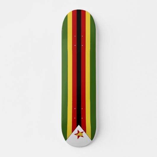 Simbabwische Flagge Skateboard (Vorne)