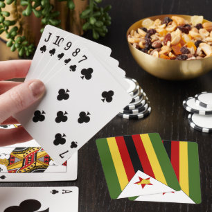 Simbabwische Flagge Spielkarten