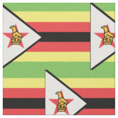 Simbabwische Flagge Stoff (Nahaufnahme)