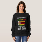 Simbabwische Flagge Sweatshirt (Vorne ganz)