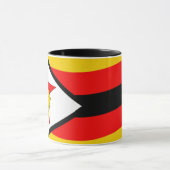 Simbabwische Flagge Tasse (Zentrum)