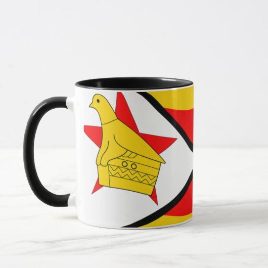 Simbabwische Flagge Tasse (Links)