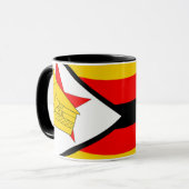 Simbabwische Flagge Tasse (Vorderseite Links)