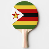 Simbabwische Flagge Tischtennis Schläger (Vorderseite)