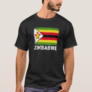Simbabwische Flagge Unterstützung simbabwischer Me T-Shirt