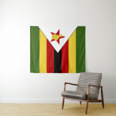 Simbabwische Flagge Wandteppich (Beispiel (Horizontal))