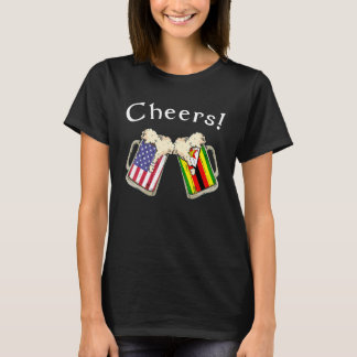 Simbabwischer amerikanischer Patriot, aufgewachsen T-Shirt