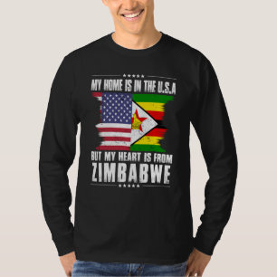 Simbabwischer amerikanischer Patriot stolz zu Haus T-Shirt
