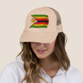 Simbabwischer Flaggenhut Truckerkappe (Beispiel)