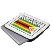 Simbabwischer Laptop Laptopschutzhülle (Vorne Knopf)