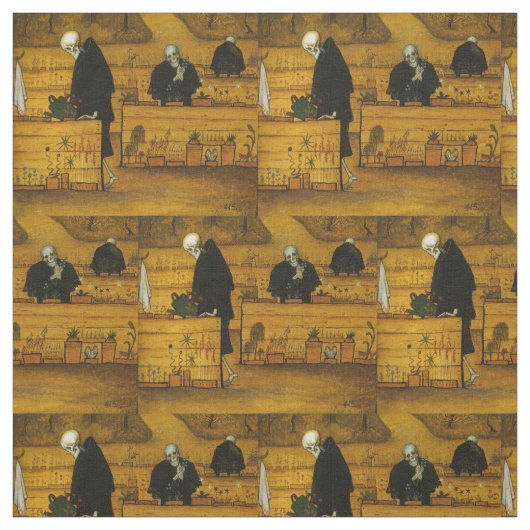 Simbergs Garten der Totenkunst Stoff (Muster)