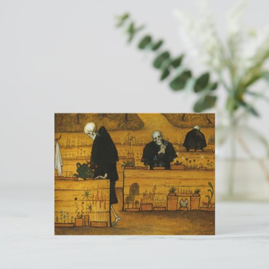 Simbergs Garten des Todes Postkarte (Stehend Vorderseite)