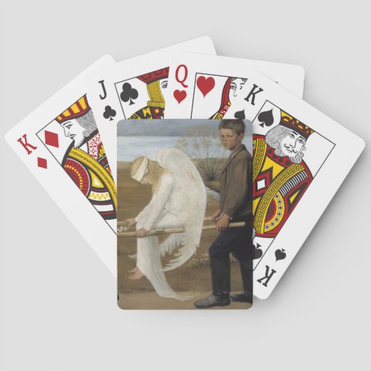 Simbergs verwundete Engel Spielkarten (Rückseite)