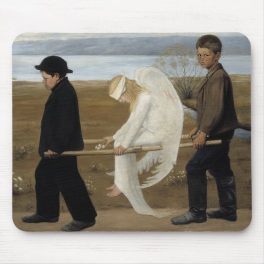 Simbergs verwundetes Engel-Mousepad Mousepad (Vorne)
