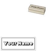 Simble Kontur Handgeschriebener Individuelle Name Gummistempel (Stempel)