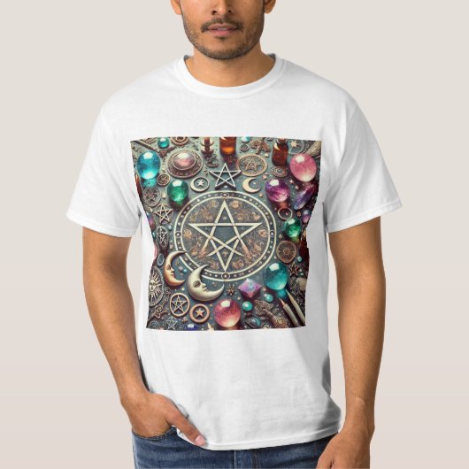 Símbolos de Brujería: Magia y Misterio T-Shirt (Vorderseite)