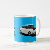Simca 1000 Rallye Oldtimer-Illustration Kaffeetasse (VorderseiteRechts)