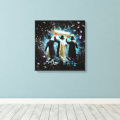 Simchat Torah Dancing mit Scroll Leinwand Kunstdru (Insitu (Holzboden))