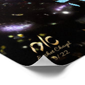 Simchat Torah Dancing mit Scroll Leinwand Kunstdru Poster (Ecke)