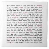 Simchat Torah - Hebräischer Parshiot Cycle Jewish Fliese (Vorderseite)