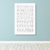 Simchat Torah - Hebräischer Parshiot Cycle Jewish Leinwanddruck (Insitu (Holzboden))