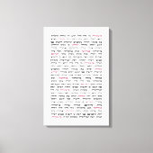 Simchat Torah - Hebräischer Parshiot Cycle Jewish Leinwanddruck (Vorderseite)