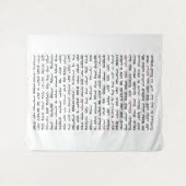 Simchat Torah - Hebräischer Parshiot Cycle Jewish Wandteppich (Vorderseite (Horizontal))