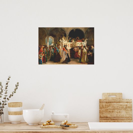 Simchat Torah von Solomon Hart - Circa 1850 Poster (Küche)