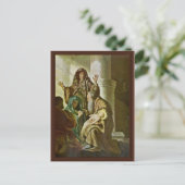 Simeon im Tempel. von Rembrandt Van Rijn Postkarte (Stehend Vorderseite)