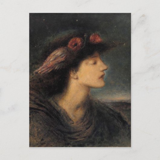 Simeon Solomon Night CC0419 Lieblingspostkarte Postkarte (Vorderseite)