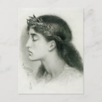 Simeon Solomon Sappho CC0421 Favorite Postkarte