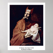 Simeon und Christus Kind von Jusepe de Ribera Poster (Vorne)