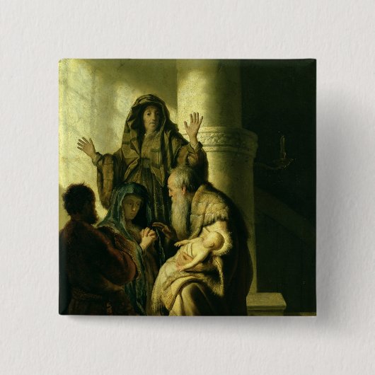 Simeon und Hannah im Tempel, c.1627 Button (Vorderseite)
