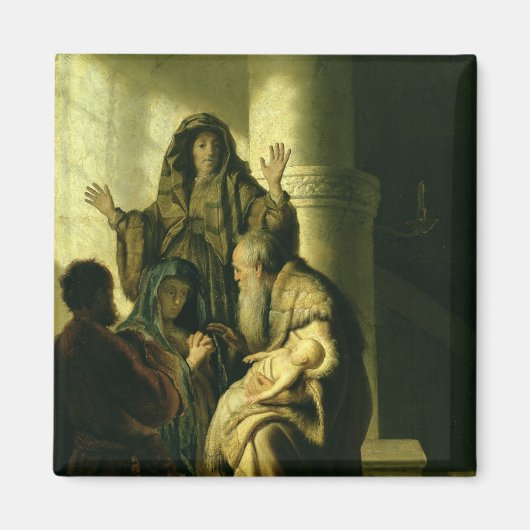 Simeon und Hannah im Tempel, c.1627 Magnet (Vorne)