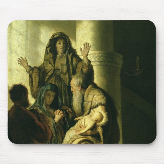 Simeon und Hannah im Tempel, c.1627 Mousepad (Vorne)