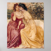 Simeon und Solomon Sappho und Erinna in einem Gart Poster (Vorne)