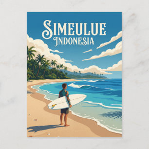 Simeulue-Insel Indonesien Postkarte