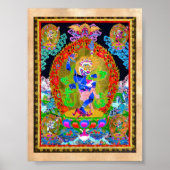 Simhavaktra Dakini, coole Thangka Poster (Vorne)
