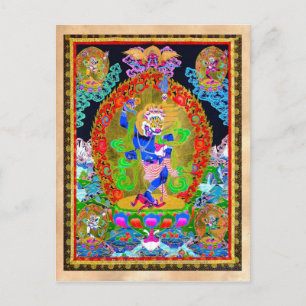Simhavaktra Dakini, coole Thangka Postkarte