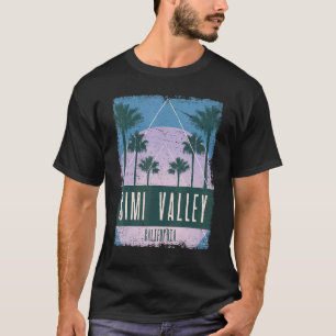 Simi Valley California CA Vintag Vaporwave Retro T-Shirt