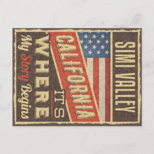 Simi Valley California Postkarte (Vorderseite)