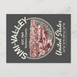 SIMI VALLEY CITY - KALIFORNIEN VINTAG POSTKARTE