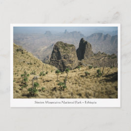 Simien Berge Äthiopien Postkarte